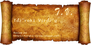 Töreki Virág névjegykártya